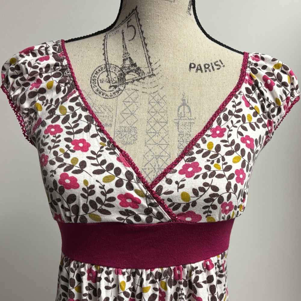 Y2K Floral V-Neck Blouse - Picture 5 of 15